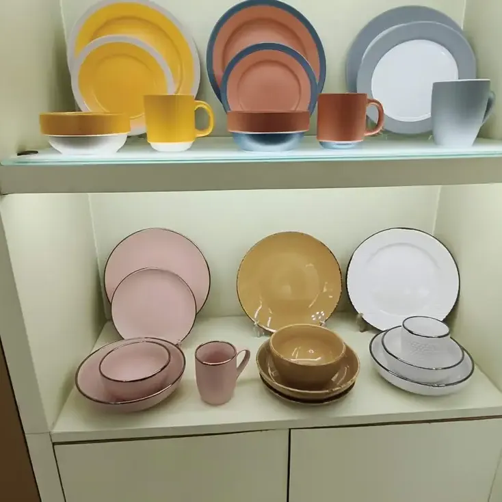 12-Set Dinner Set Wholesale - Commercial 12-Piece Stoneware